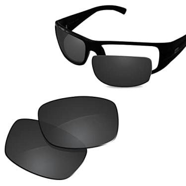Imagem de Glintbay Lentes de óculos de sol de substituição 100% precisas para RayBan RB4057 61 mm - preto avançado polarizado