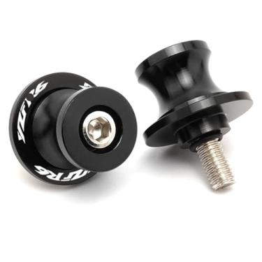 Imagem de BYYINGSUS Acessórios de motocicleta 6 mm CNC bobina de braço oscilante deslizante de parafuso compatível com Y&AMAHA YZF R1 R3 R6 YZFR1 YZFR3 YZFR6 1999-2024 (Yzfr6 Preto)