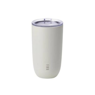 Imagem de Copo Térmico 500Ml - Fika - Tampa Plana - Cor Bege