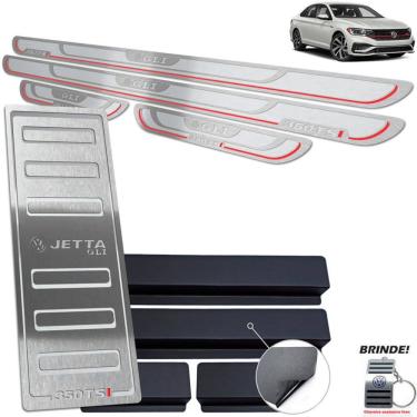 Imagem de Descanso + Soleira Inox Volkswagen Jetta Gli 350 Tsi Prata