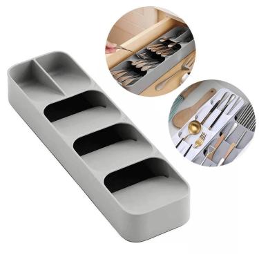 Imagem de Organizador De Gavetas Porta Talheres 5 Divisórias Envio Já
