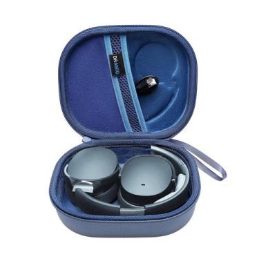 Imagem de Capa rígida DRAMIU para fones de ouvido Skullcandy Over-Ear azul