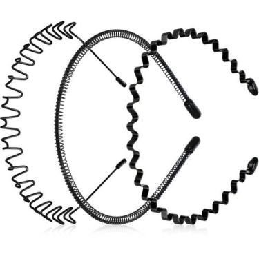 Imagem de Bandana de metal WILLBOND para homens e mulheres (pacote com 3)