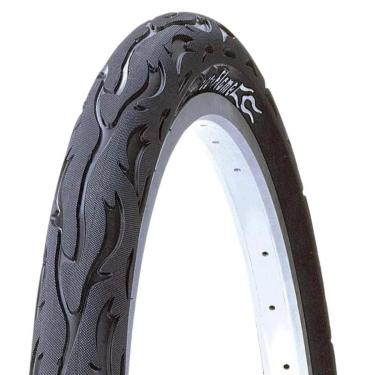 Imagem de Pneu Kenda Flame Aro 20x2.25 Balão Bike Slick Bmx Preto-Unissex