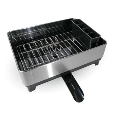 Imagem de Escorredor de Louça Inox com Porta-Talheres e Bandeja Coletora Yikasa