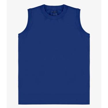 Imagem de Regata Básica Infantil Masculina Rovi Kids Azul - Rovitex Kids Básicos