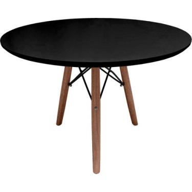 Imagem de Mesa 60cm Redonda Eiffel Infantil Base 45cm Pé Palito - Jthome, Preto