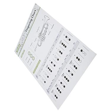 Imagem de RiToEasysports Manual de Referência do Instrumento Musical da Nota do Dedo Diagrama da Trombeta para a Aprendizagem Em Casa, Material de Papel Arte (Gráfico de acordes de trompete (tamanho grande))