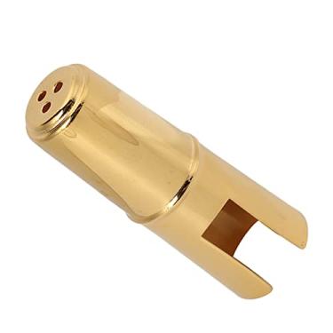Imagem de Domary Saxofone Bocal Protetora Cap Metal Instrumento Acessório para Sax Clarinete Ouro Cor (Tenor)