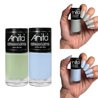 Imagem de Kit Esmaltes Anita Coleção Ritmo Leve Tons Pasteis Esmalte (2 Esmaltes)