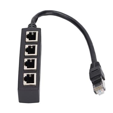 Imagem de BONKZEBU Adaptador Ethernet RJ45, divisor CAT7 para todas as redes, residências, escritórios e conexões de banda larga, cabo Ethernet para cabo de rede