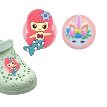 Imagem de Suporte de sapato à prova d'água compatível com Airtag, linda capa de silicone oculta, 2 unidades (C)