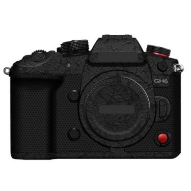 Imagem de GH6 Adesivo de capa de câmera anti-arranhões para Panasonic Lumix GH6 protetor de película de vinil decoração protetora (plash ultra preto)