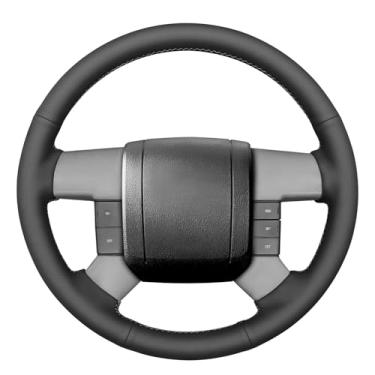 Imagem de MEWANT Capa de volante compatível com Ford F150 F250 F350 2004-2008 envoltório de volante costurado à mão