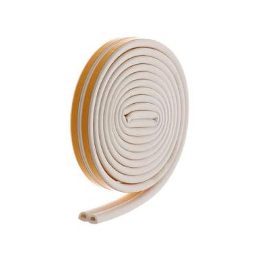 Imagem de Tiras de borracha à prova de som de espuma autoadesiva para porta de janela 10 m (10 m, branco)