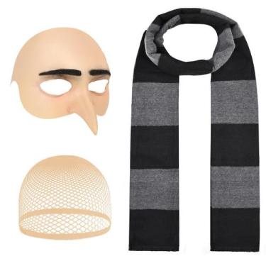 Imagem de Conjunto de fantasias de Halloween com boné careca Waipfaru 2025 para 