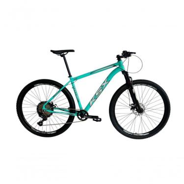 Imagem de Bicicleta Aro 29 Ksx Sd7 12v Garfo Com Trava K7 11/50 Freios Hidráulicos Kit 1x12 - Verde Tiffany Tam. 15