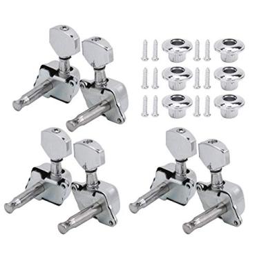 Imagem de RiToEasysports Pegs de Afinação de Guitarra Elétrica de Alto Desempenho, Estáveis ​​e Duráveis ​​para Cravelhas de Afinação de Cordas Semifechadas de Guitarra Acústica, Acessórios de Instrumentos