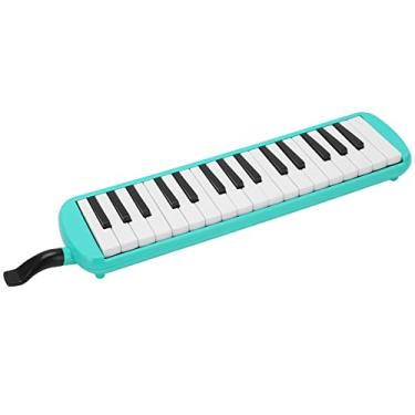 Imagem de XUXHOU Teclado de Piano Aéreo Profissional de 32 Teclas para Iniciantes e Crianças, Material ABS Leve, Melódica Portátil para Iluminação Musical, Teclado de órgão Móvel para Amantes de Música (Verde)