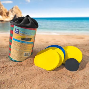 Imagem de Bocha de Praia 12 Discos e 1 Bolim Bel