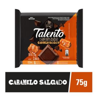 Imagem de Talento Tablete Dark Caramelo Salgado75g