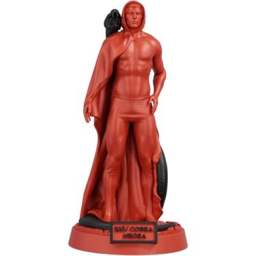 Imagem de Estátua Exu Cobra Negra Imagem Umbanda Candomblé (Cor Sanguis Obscurus)