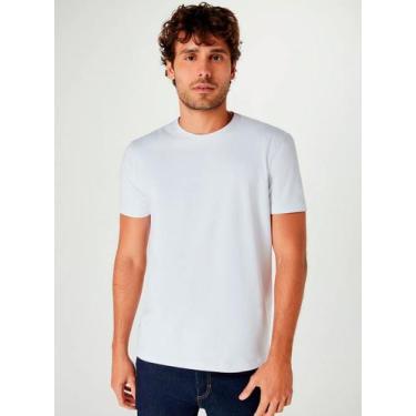Imagem de Camiseta Hering 4FFZ Masculina Slim Algodão T. P/XXG, P, N0a, Branco