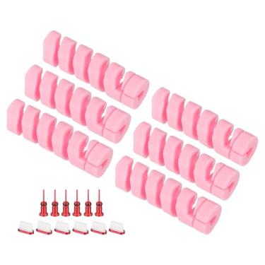 Imagem de PATIKIL Conjunto de protetores USB à prova de poeira, 18 peças Tipo-C plugues de poeira fone de ouvido tampas de poeira capa de porta de carregamento protetor de cabo para laptops, desktops