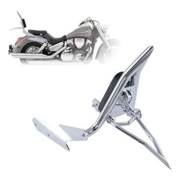 Imagem de Kinglemc Rack de bagagem ajustável destacável Sissy Bar encosto de passageiro para Honda VTX 1300C 1800 F C 2005-09