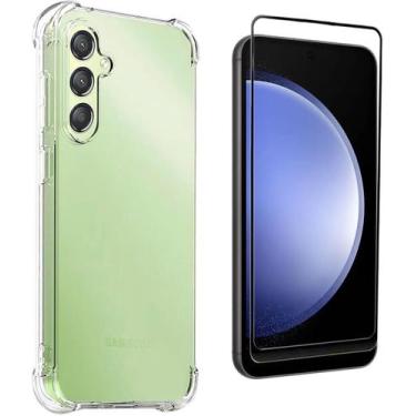 Imagem de Kit Capa Antiqueda para Galaxy S23 Fe + Película 5D Ceramica Proteção 