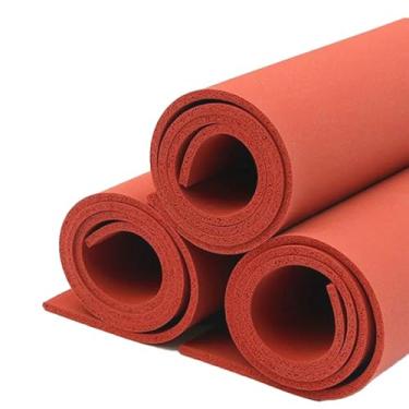 Imagem de Placa De Espuma De Silicone Vermelha Resistente A Altas Temperaturas (-60°C A 260°C) - 1 Peça De 500x500mm Com Boa Elasticidade Para Aplicações Em Aviação E Instrumentação(500x500x3mm)