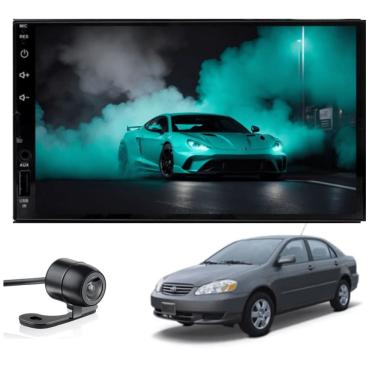 Imagem de Multimídia MP5 Corolla 2003 2004 2005 2006 2007 2008 Tela 7P Carplay e Android Auto sem fio + Câmera de ré - ADAK