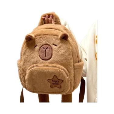 Imagem de Mochila De Pelúcia Kawaii De Capivara Mini Bolsa De Pelúcia Para Crian