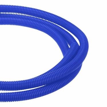 Imagem de DMiotech Tubo dividido de tear de fio de 3 m, protetores de cabo da Pet flexível para gerenciamento de cabos de conduíte para escritório, casa, jardim, azul