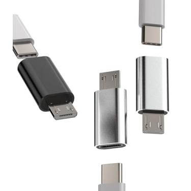 Imagem de Acessórios USB C para Micro USB Tipo C Macho Conversor Feminino Android (Pacote com 3) Adaptador Tipo C Cabo Carregador Conversor Compatível com Samsung Galaxy S7 Active S6 Edge Note5