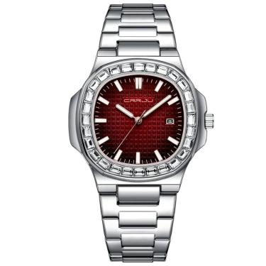 Imagem de Relogio Masculino Casual Quadrado em Aço inoxidável Impermeavel 3atm