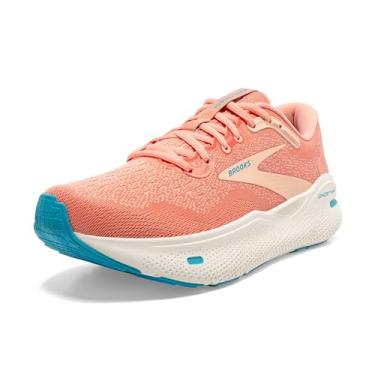 Imagem de Brooks Tênis de corrida e caminhada feminino Ghost Max Cushion Neutral, Mamão, damasco, azul, 6.5