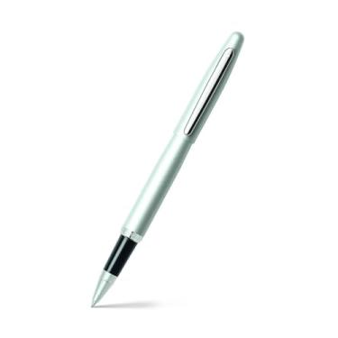 Imagem de Sheaffer VFM E1940051 Caneta esferográfica laca recarregável com acabamento cromado, ponta média, inclui caixa de presente premium e cartucho preto, 1 pacote, prata estroboscópica