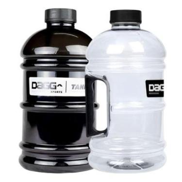 Imagem de Garrafa Galão de Água 2L Squeeze Academia Musculação Treino Alça Antivazamento 2 Unidades-Unissex