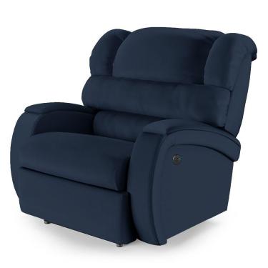 Imagem de Poltrona Do Papai Reclinável Napoli Power Touch Usb Pu Fh1 Azul