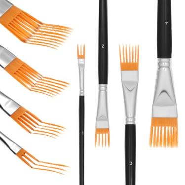 Imagem de Conjunto de pincéis de 4 peças, conjunto de pincéis para artistas de pintura acrílica, pincel de pintura profissional, perfeito para iniciantes e experientes, aquarela acrílica e óleo