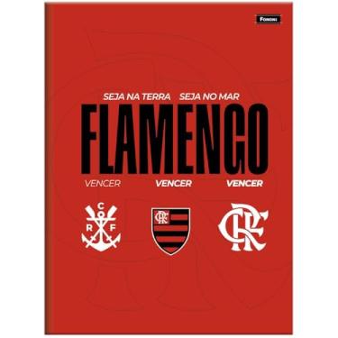 Imagem de Caderno Brochurão Universitário 200x275mm 80 Folhas Flamengo Capa D Foroni