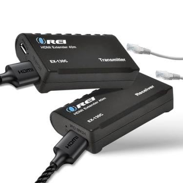 Imagem de OREI Extensor HDMI sobre Ethernet sobre CAT6/CAT7, extensor RJ45 até 30 metros - Transmissor e receptor POC Full HD 1080P (EX-130A)