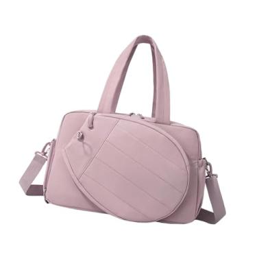 Imagem de Colaxi Bolsa para raquete de tênis, ideal para academia, com alças de ombro e de mão. Leve e com compartimento para sapatos, Rosa