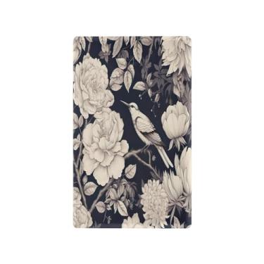 Imagem de Wassud Placa de cobertura para interruptor de luz de pássaros e flores brancas, 1 placa de tomada em branco decorativa para decoração de casa, sala de estar e quarto