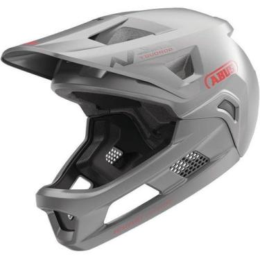 Imagem de Capacete Bike Infantil Abus Youdrop FF Downhill Enduro Trilhas, Cinza,