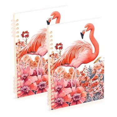 Imagem de Burbuja Cadernos com nome, papel pautado universitário A5 com 60 folhas, fichário para escritório, 2 unidades