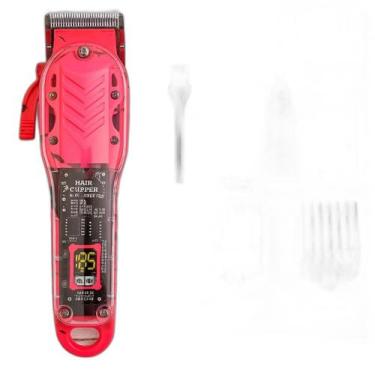 Imagem de Maquina Cabelo Profissional Transparente Bivolt - WMARK, Bivolt