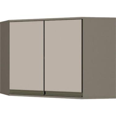 Imagem de Armário Aéreo Canto Oblíquo Connect C57 2 Portas Henn, DunaCristal