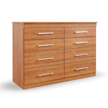 Imagem de Cômoda Genova 8 Gavetas Freijó - Modern